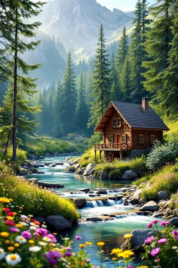 溪畔小屋